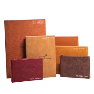 Álbum de Fotos Autocolante Courino Personalizado com Gravação a Laser em Oferta na Shopee