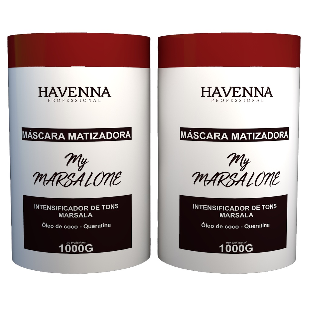 Kit Mascara Matizadora Para Cabelos Marsala 2kg em Oferta na Shopee