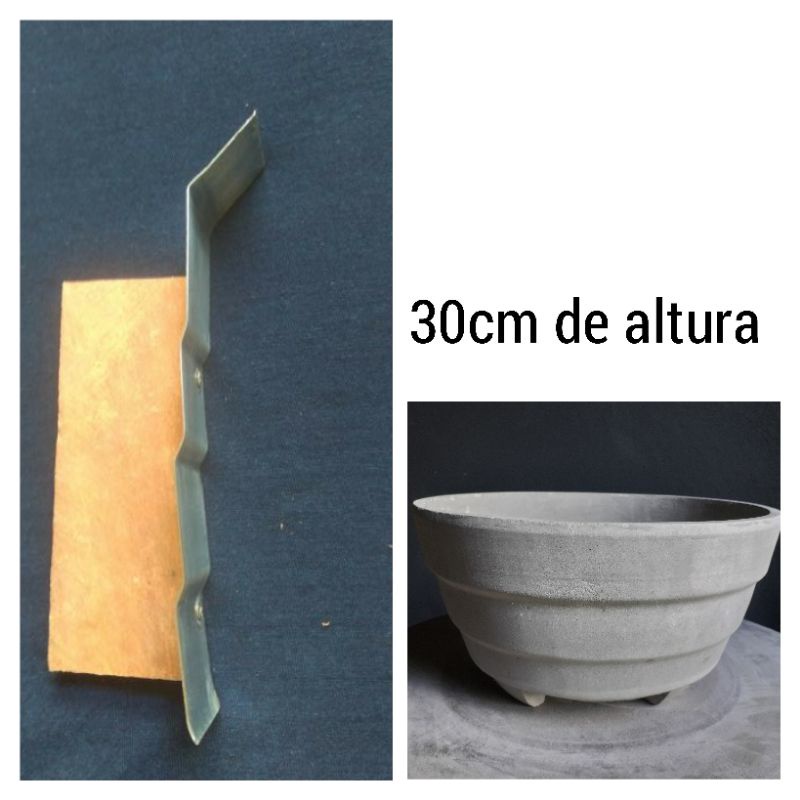 (DK06) 1 gabarito de 30cm de altura, para fazer vasos de cimento. Para ...