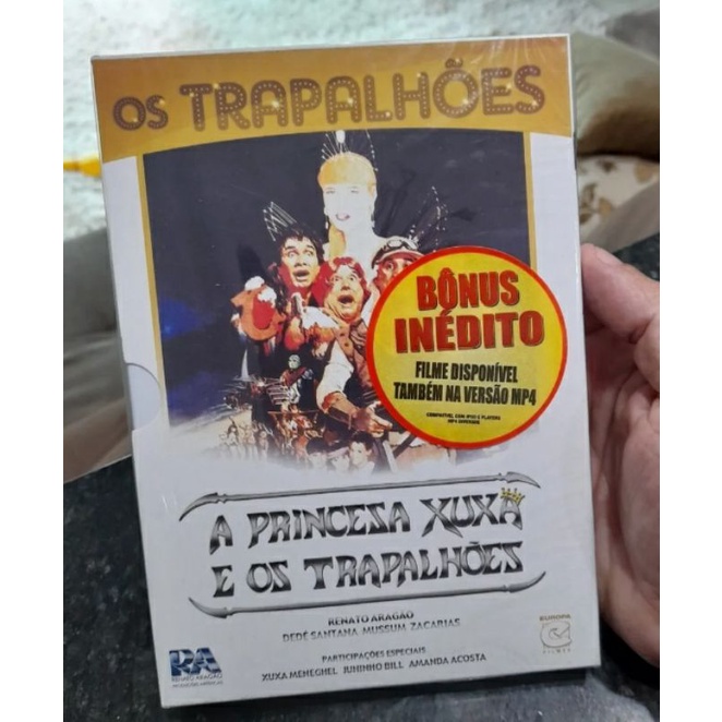 Dvd Os Trapalhões A Princesa Xuxa E Os Trapalhões Com Luva .lacrado