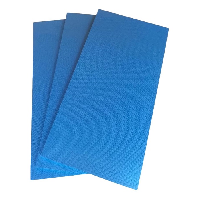 Kit 4 Colchonetes Tatames Tapetes EVA 100x50x1cm Espessura 10mm Azul Royal Ginástica Ioga Pilates