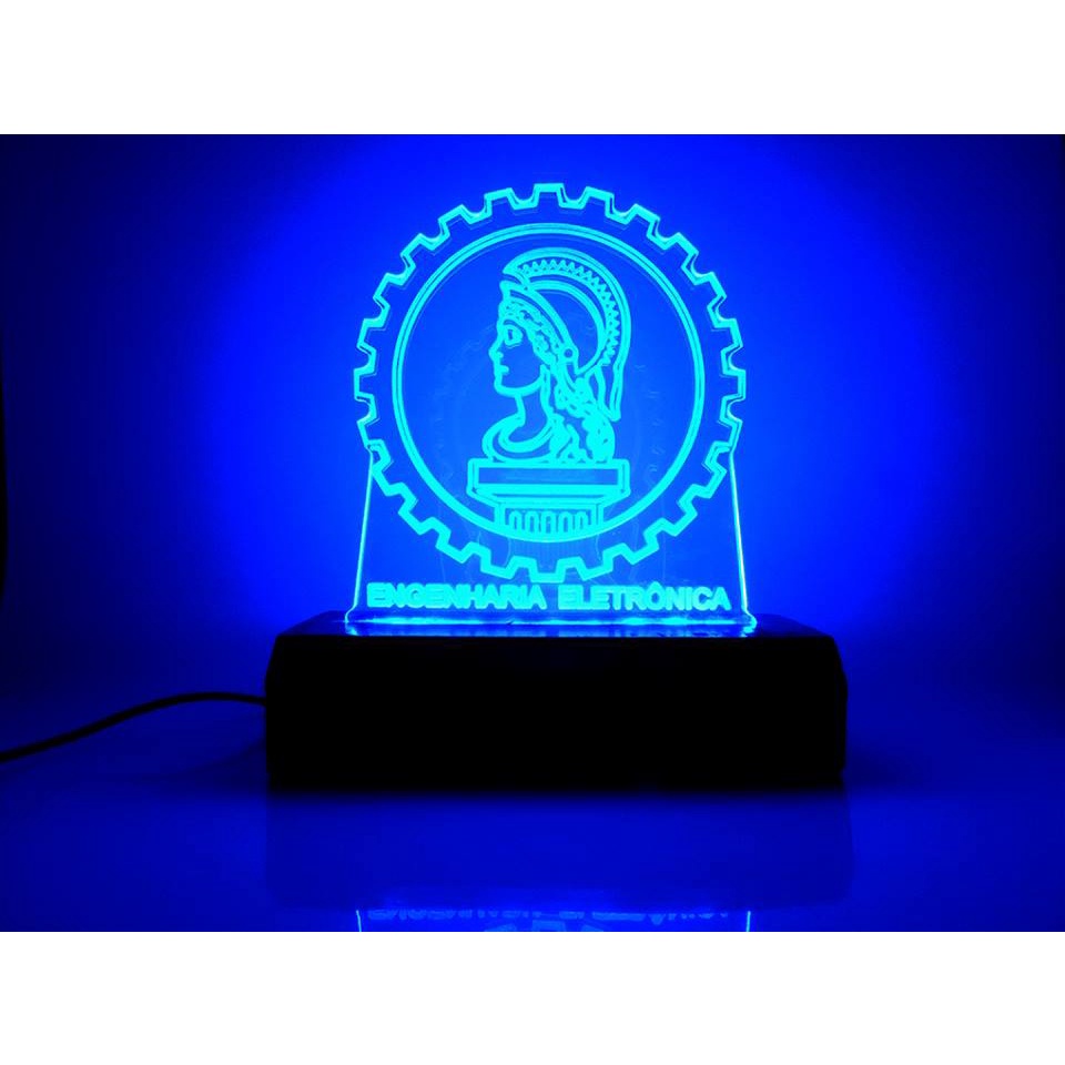 Luminária Abajur Led Engenharia Eletrônica personalizada