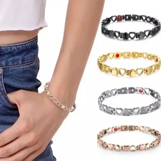 Pulseira Feminina Coração Imantada Terapia Magnética Bracelete em Oferta na Shopee