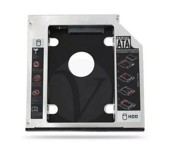 Case Gaveta Para Segundo 2 Hd Ssd Sata Dvd 9 5mm Notebook