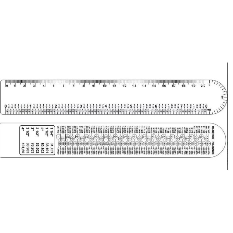 kit 3 Réguas Ferragistas na cor Branca de 20 Cm Flexível em Oferta na Shopee