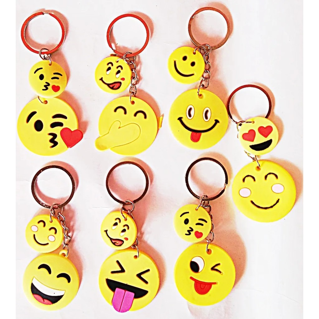Chaveiro emoji whatsapp kit com 24 peças