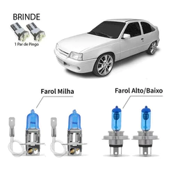 Lampadas Brancas Farol Milha/baixo/alto 8500k Gm Kadett