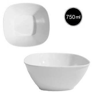 Tigela Cumbuca Bowl Quadrado em Melamina 750ml Poke Sopas