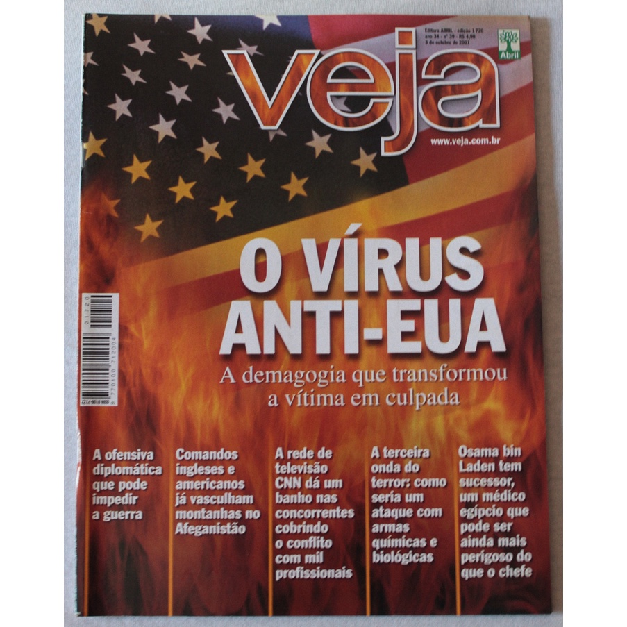 Revista Veja Nº 1720 Outubro/2001