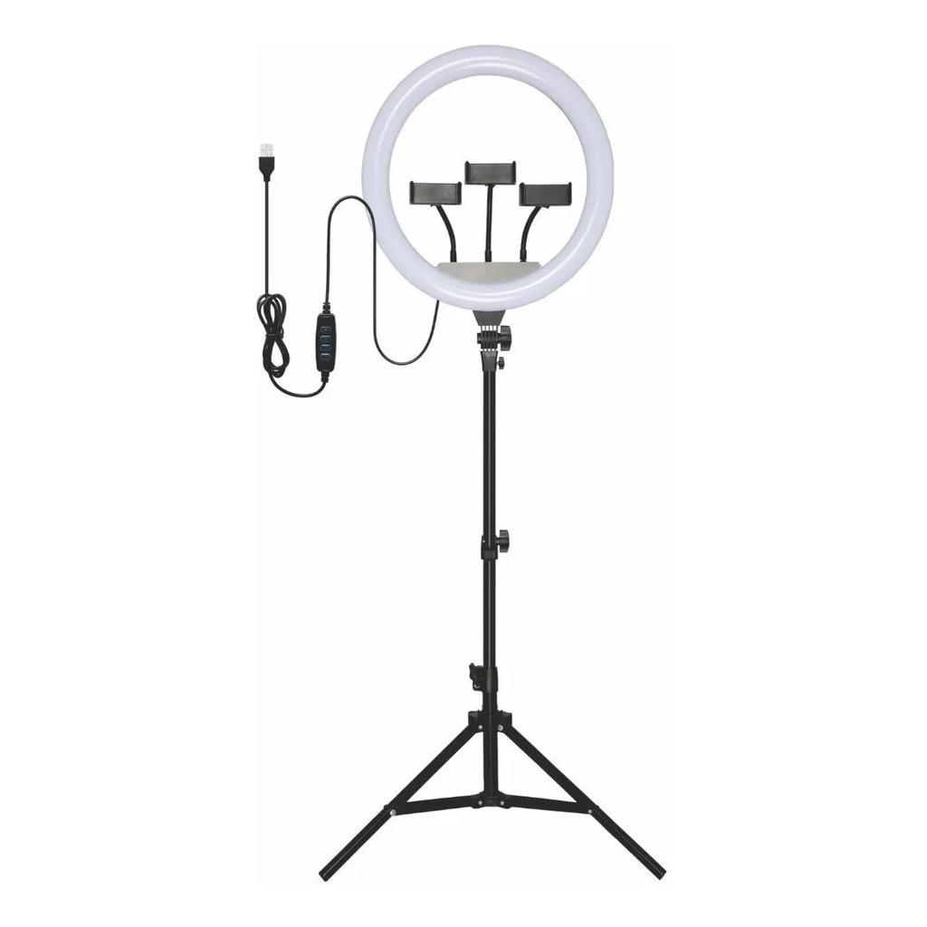 Ring Light Iluminador Anel Luz 36cm 14 Polegadas C/tripé 2,1