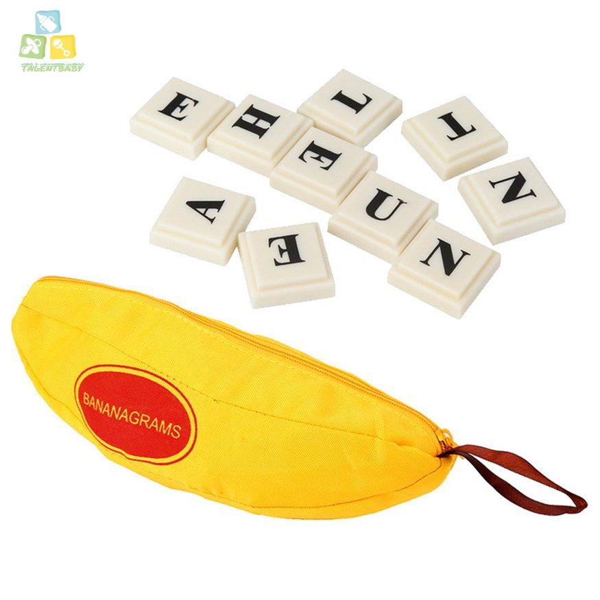 Bananagrams Word Game Puzzle Kids Party Fun Toy Case Activity Letter