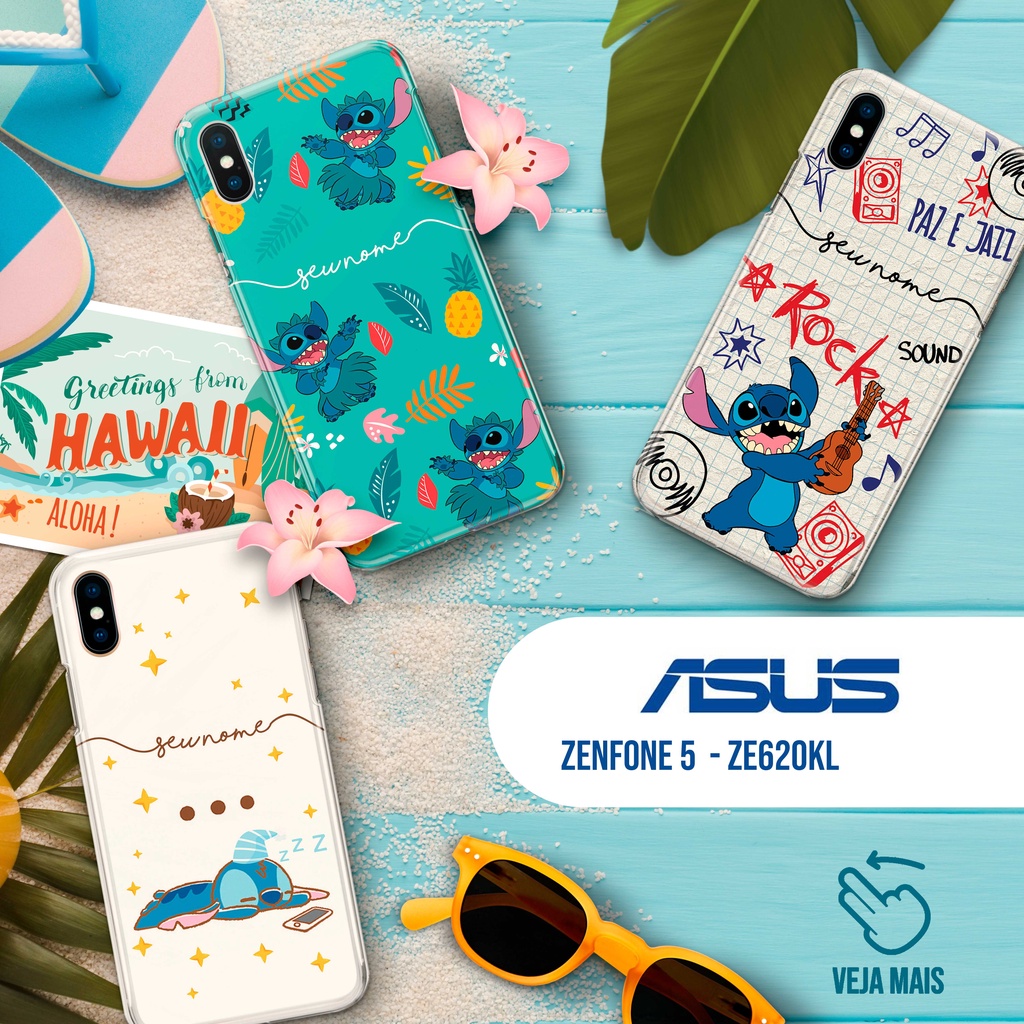 Capa Capinha - ZenFone 5 (ZE620KL) - Stitch Hawaii Personalizadas