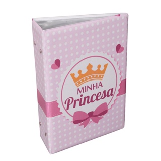 Álbum Fotográfico Para 500 Fotos 10x15 - MINHA PRINCESA - Infantil Bebê Coroa Rosa em Oferta na Shopee