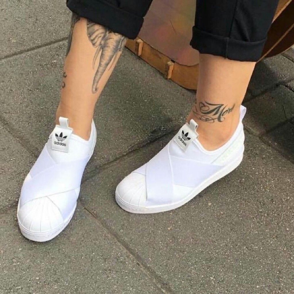 tenis adidas branco slip on