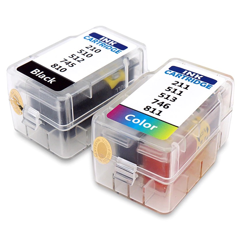 Cartucho Recarregável Alto Rendimento XL PG-210 20 ML CL-211 18ml Compatível Com Impressoras Mp230 Mg2410 Mg2510 Mg2910 Mg3010