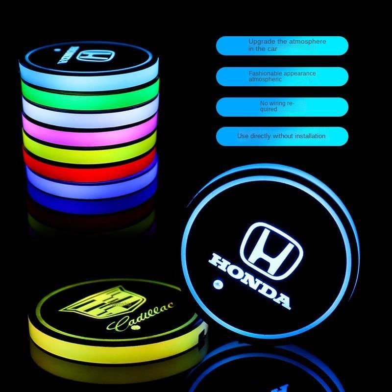 Tapete Antiderrapante Com Claro LED Colorido Luminosa Para Carro/interior/Adesivo Decorativo