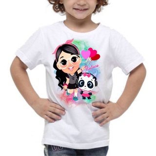 Camiseta Infantil Branca Luluca Panda Personagem Camisa Festa Luluca ...