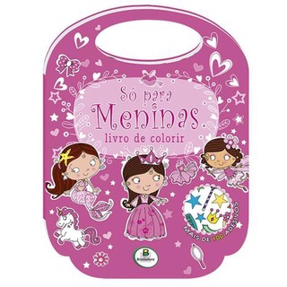 Livro De Colorir Só Para Meninas Com 100 Adesivos Todolivro