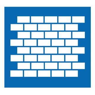 Stencil Tijolinhos1 para pintura - Tamanho 17x17 cm - unidade em Oferta na Shopee