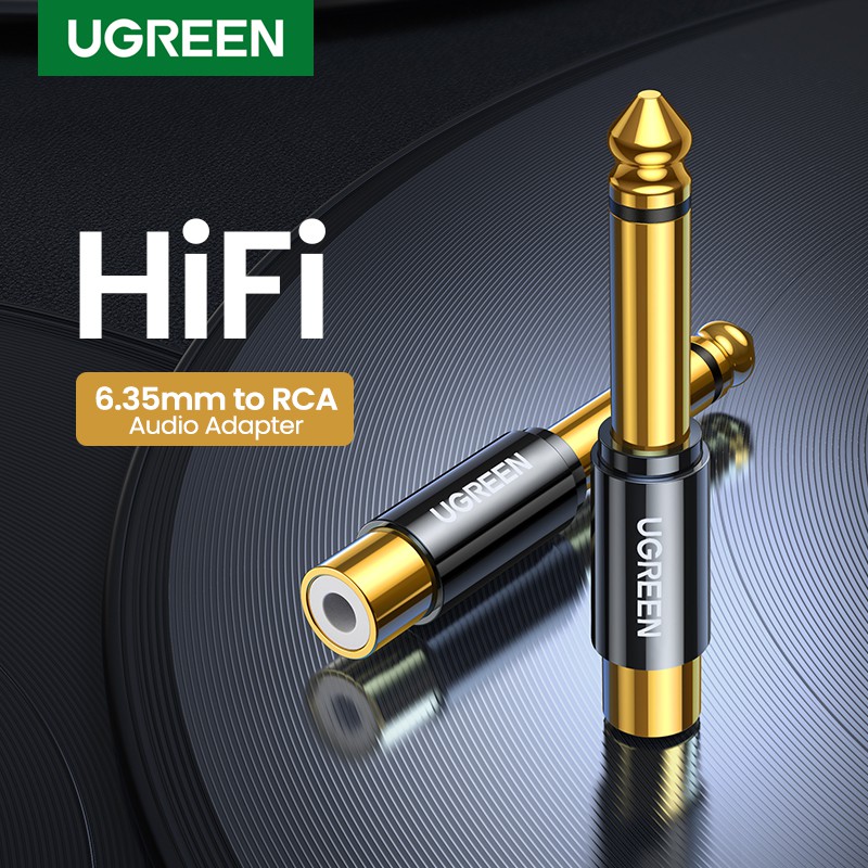 Ugreen Conversor Adaptador De Áudio De 6,35mm Para Rca em Oferta na Shopee