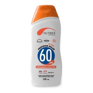 Protetor Solar FPS 60 1/3 UVA 120ml