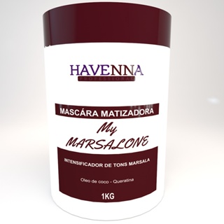 Mascara Matizadora Para Cabelos Marsala 1kg em Oferta na Shopee