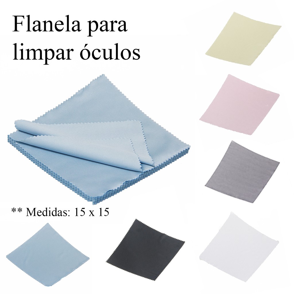 Flanela De Microfibra Para Limpar Óculos - 1 unid - Várias Cores