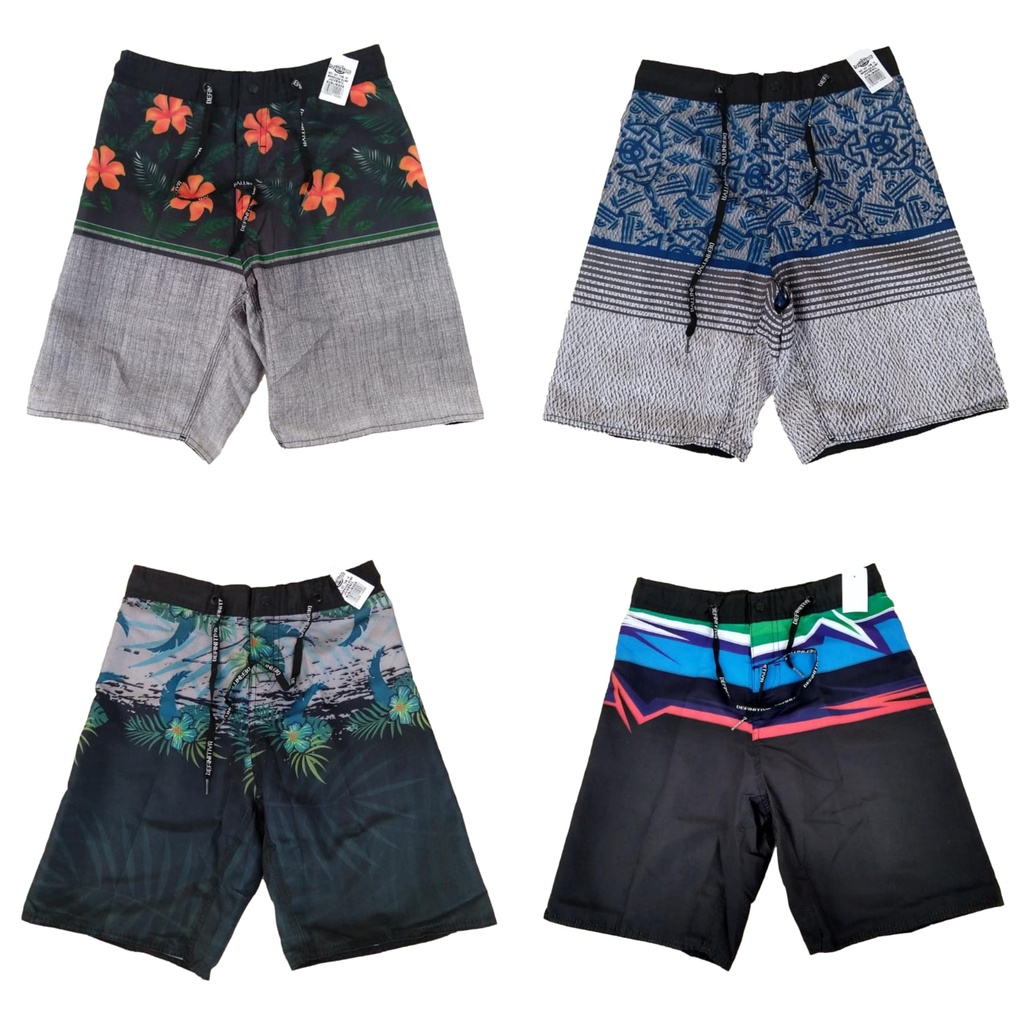 Bermuda Surf Elastano Infantil Estampada Tactel Moda Praia Piscina Dia a Dia Seca Rápido