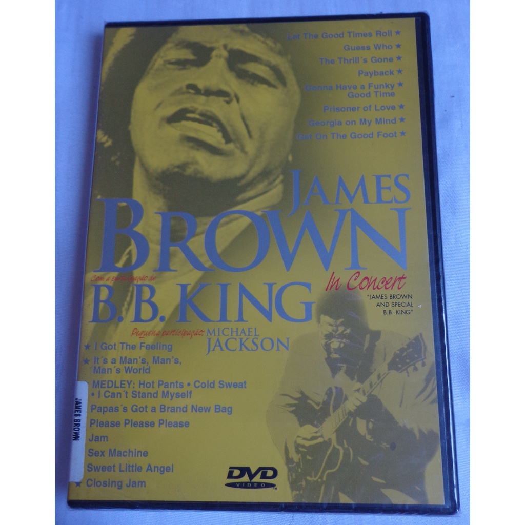 James Brown B. B. King in Concert Dvd Novo Lacrado