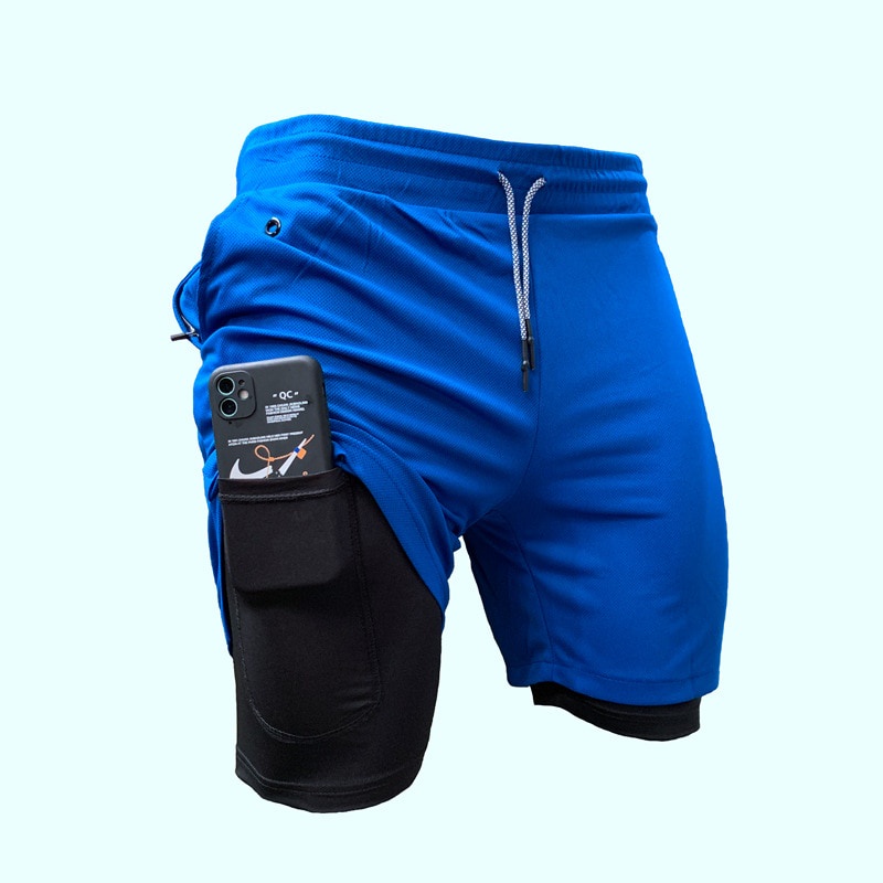 Shorts 2 Em 1 Stelle Feminino - Cintura Alta Com Bolsos Zíper