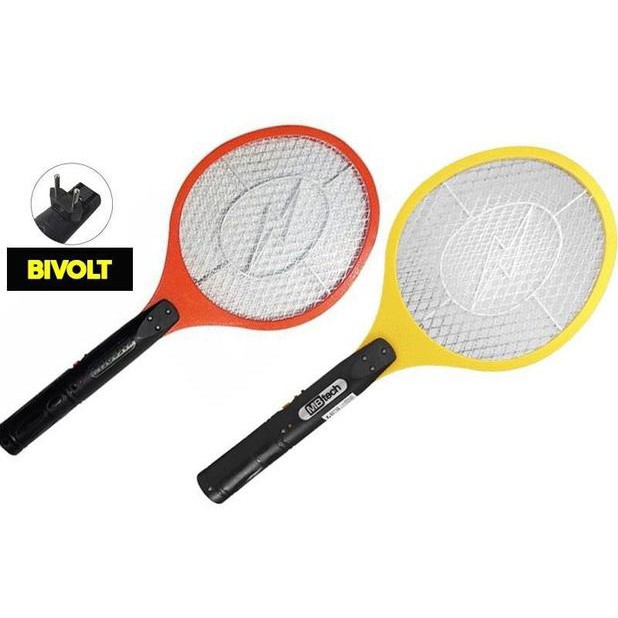 Raquete Recarregável Mata Mosca Mosquito Pernilongo em Oferta na Shopee