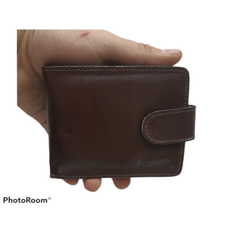 Carteira Masculino Grande Em Couro Porta Cartão Cnh C/ Fecho