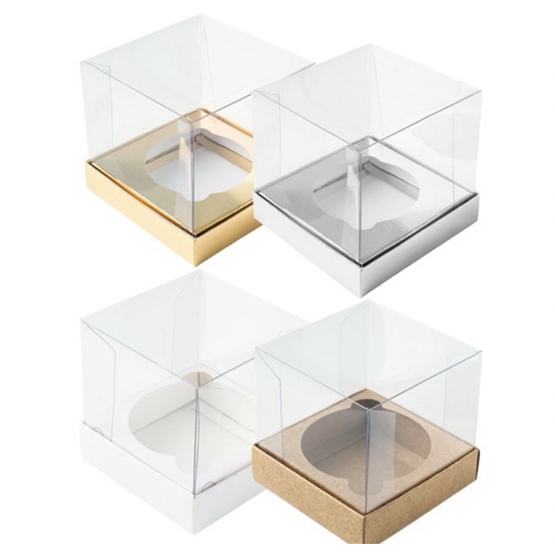 Caixa para Mini Bolo/Cupcake G 9,5x9,5x10 - 10 unidades.//