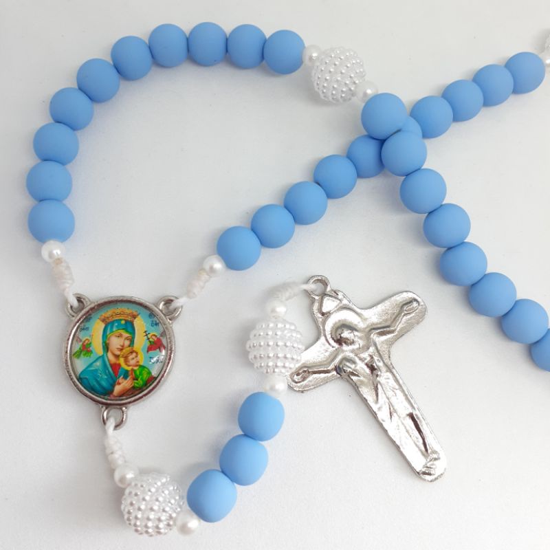 SANTO REMÉDIO: TERÇO DE NOSSA SENHORA DO PERPÉTUO SOCORRO *(Opção de Personalizado com NOME)