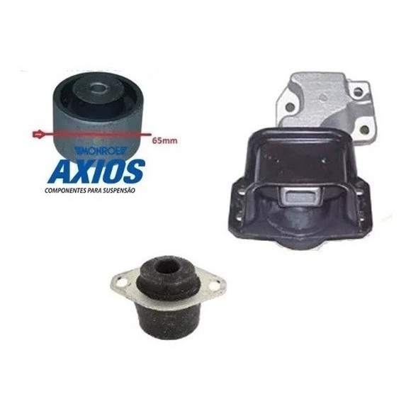 Kit 03 Calço Coxim Motor Câmbio Peugeot 307 1.6 - 1ª Linha