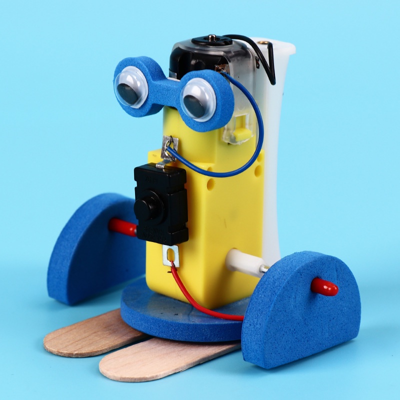 Presente Educação DIY Kits De Experimentos De Caminhada Eletrônico Modelo Robô Crianças Haste Ciência Da Escola Presentes Brinquedo Educativo — imagem 2 de 2