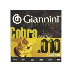 Encordoamento Giannini Cobra para Violão .010 Bronze GEEFLE