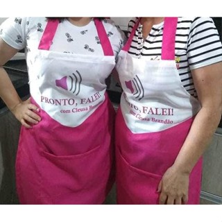 Avental  personalizado Cor Pink em Oferta na Shopee