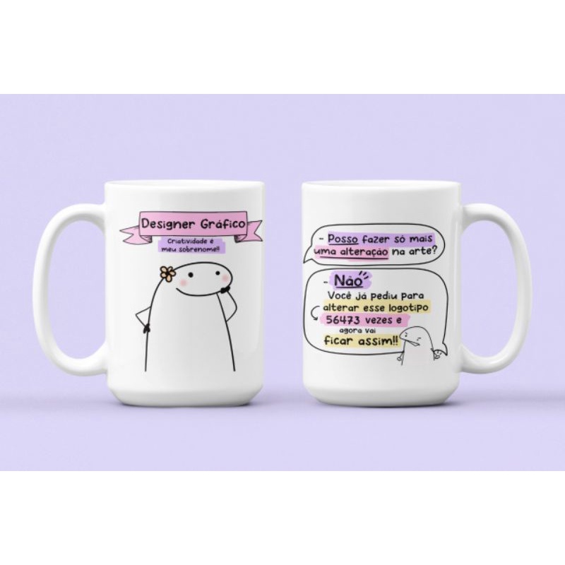 Caneca Flork - Profissões - Design Gráfico