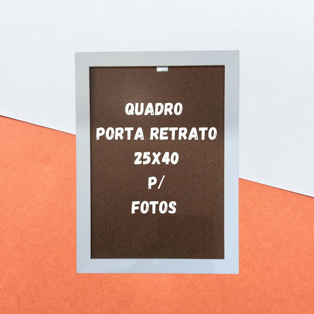 Moldura 25x40 P/ Fotos Branca em Oferta na Shopee