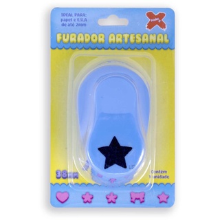 Furador Papel e EVA Gigante Estrela 38MM em Oferta na Shopee