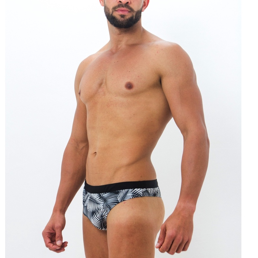 Sunga Moda Praia Com Cós Fio Dental Masculino