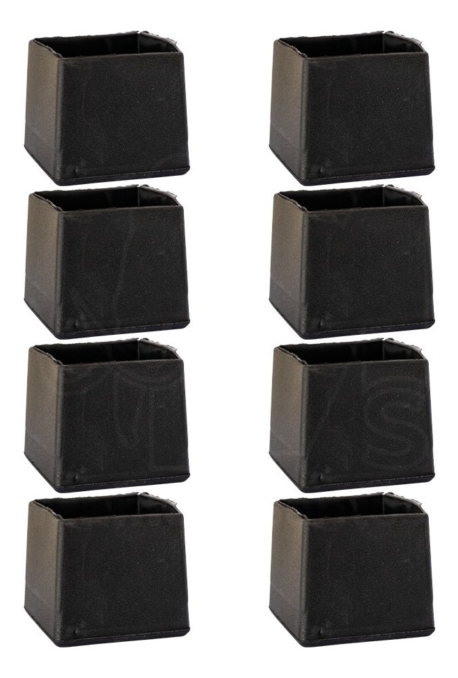 Ponteira Protetora Pé De Cadeira Mesa Quadrada 5x5cm - 8 Pcs