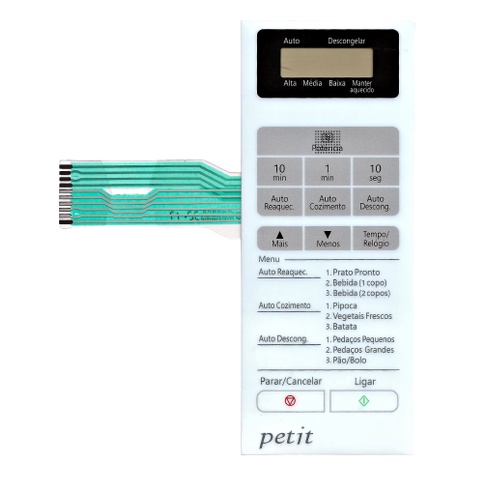 MEMBRANA TECLADO PARA MICROONDAS PANASONIC NNST 250W PETIT