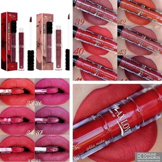 12 Batons Líquido 12hs ou 24 hs Matte Max Love Atacado Revenda
