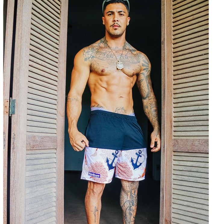 Shorts Masculino Dry Fit Bombey Estampa Sublimação Digital