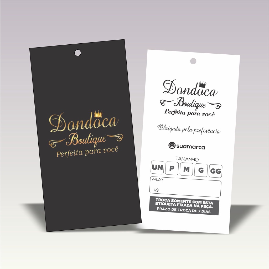 1000 Etiquetas Tags Personalizadas Roupas