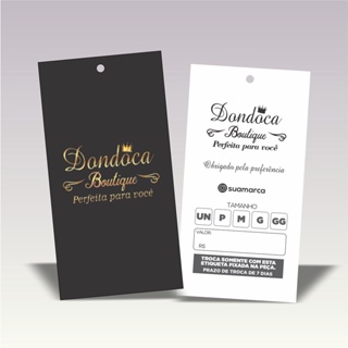 1000 Etiquetas Tags Personalizadas Roupas em Oferta na Shopee