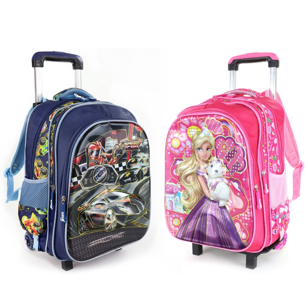 MA9319-8D  MA9719-8D Mochila Infantil de Rodinhas Menino Menina Escolar Resistente Bolsa Impermeável
