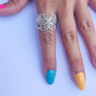 Anel Borboleta Prata 925 / Anel Feminino De Borboleta / Anel de Prata 925 em Oferta na Shopee